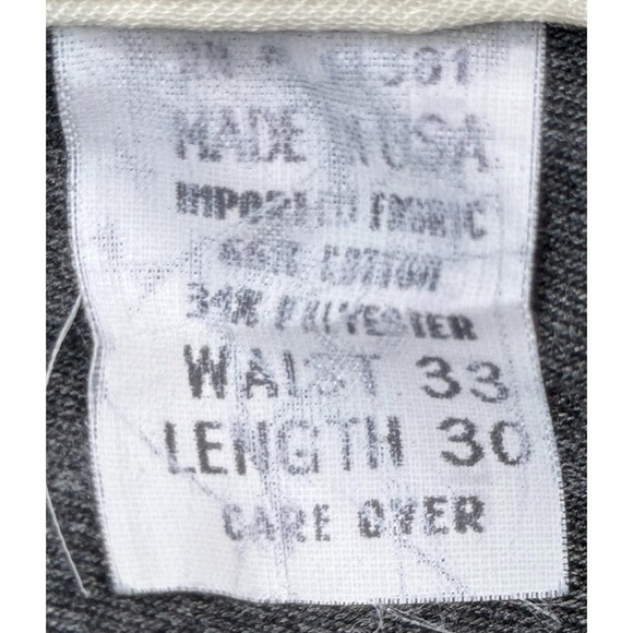 Polo by‎ Ralph Lauren Men's Made In USA Gray Dress Pants Size 33x30 (32x29) - Picture 4 of 11